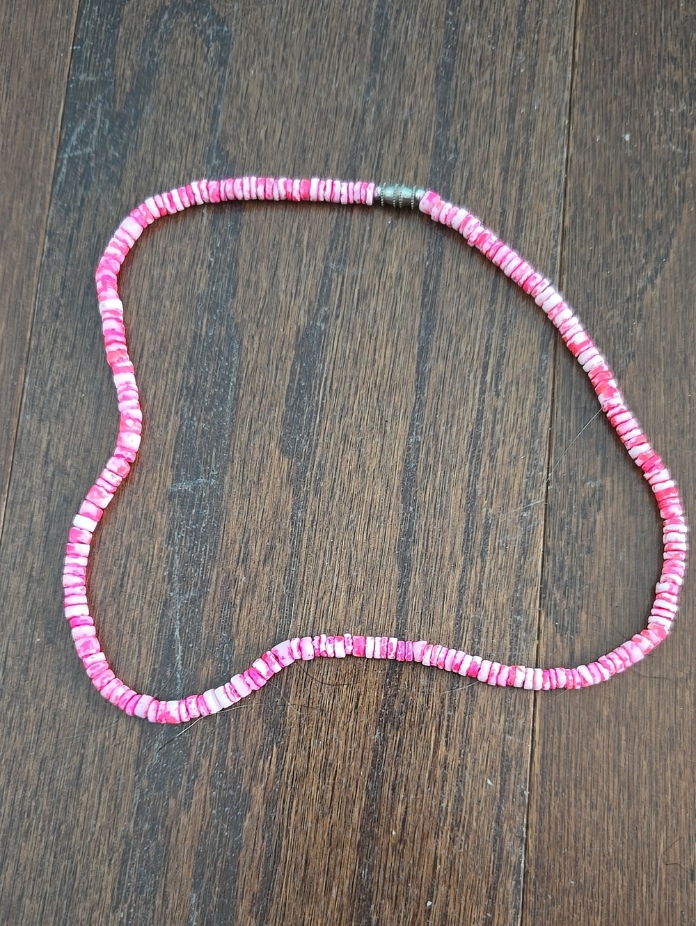Pink Beaded Shell Necklace - Women's Jewelry